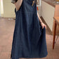 Denim Dress And Casual Top Two Piece Set