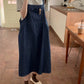 Denim Dress And Casual Top Two Piece Set
