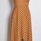 Dot Print V Neck Irregular Dress