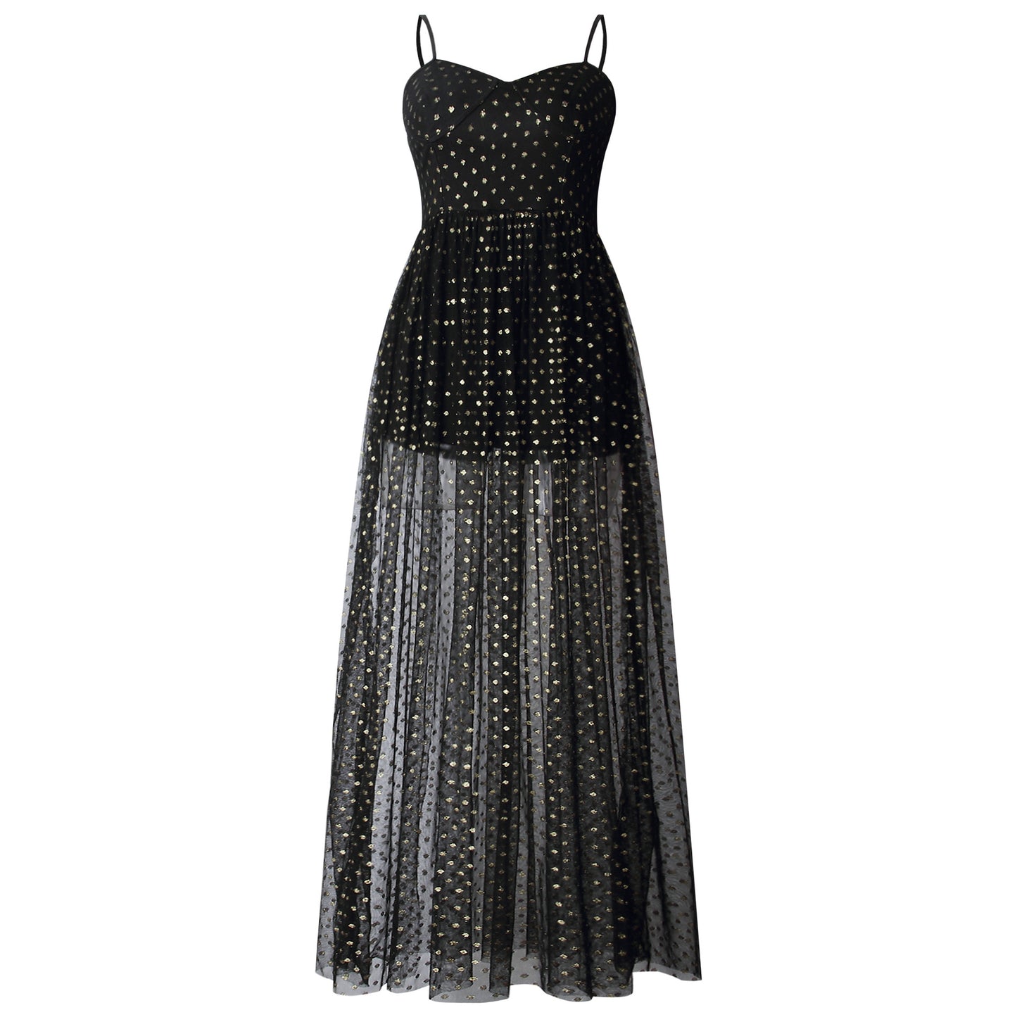 Dots Slit Dress