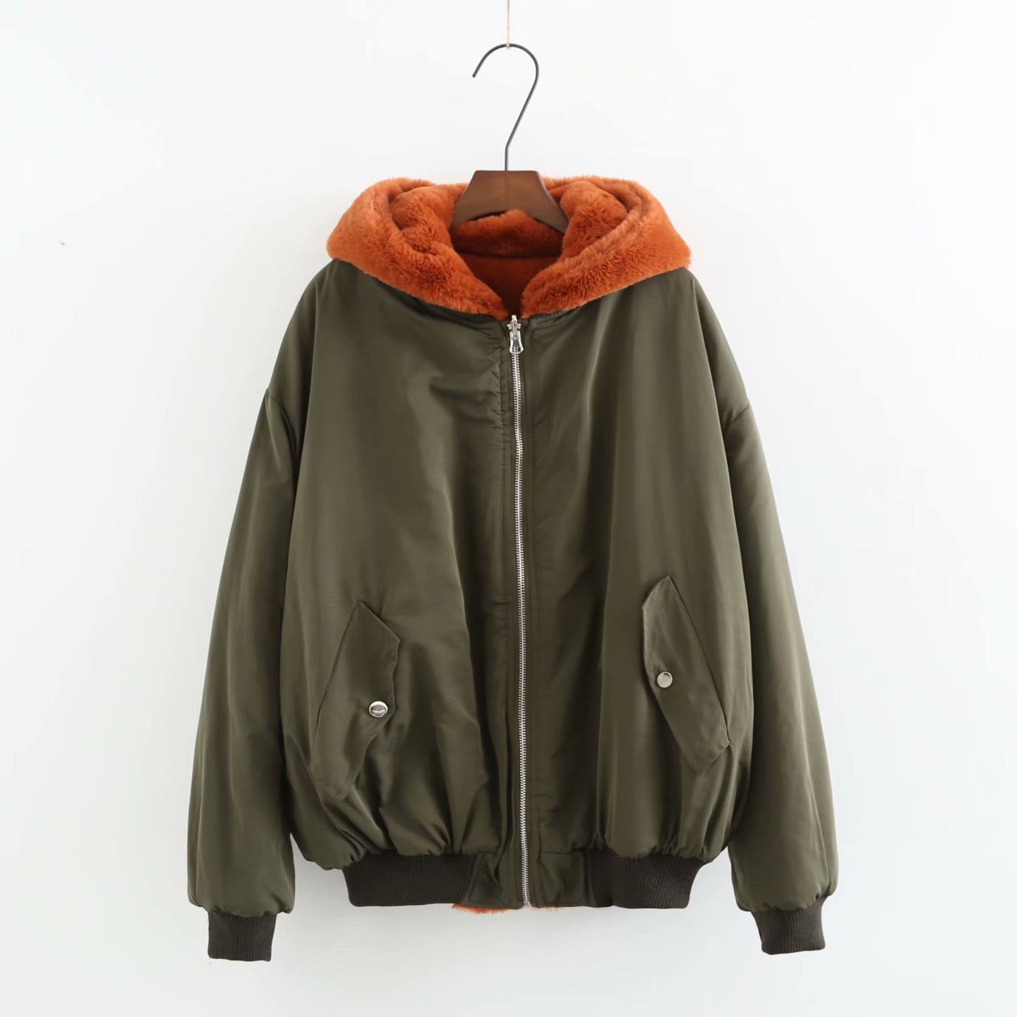 Double Side Wear Hooded Vans Jacket