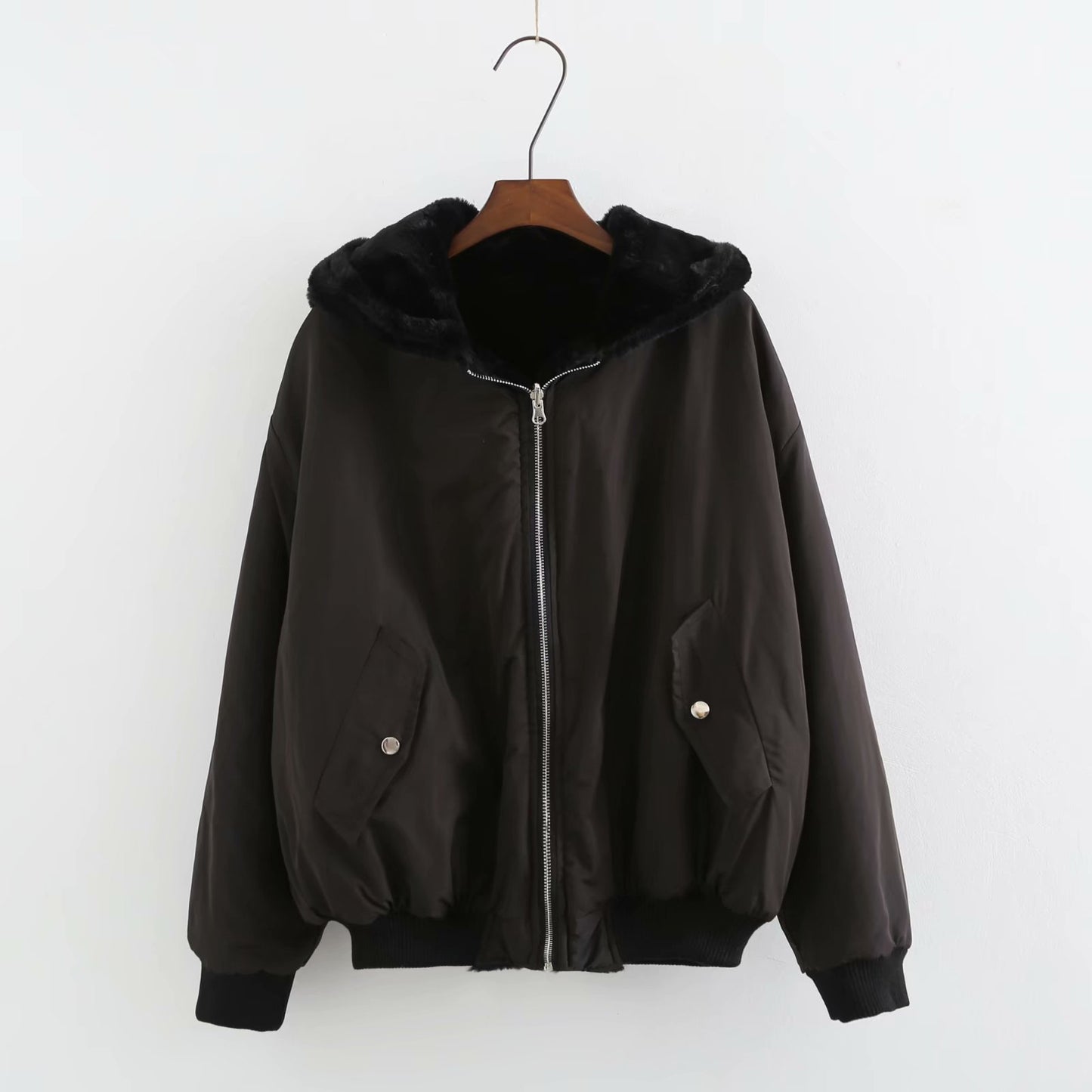 Double Side Wear Hooded Vans Jacket