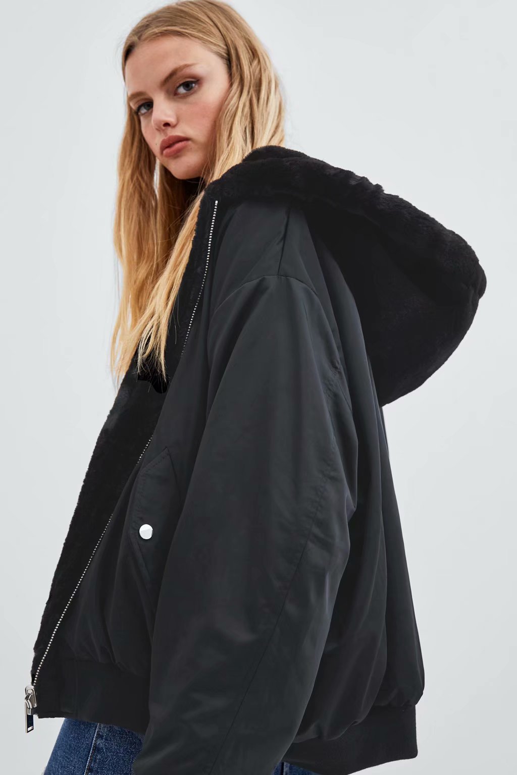 Double Side Wear Hooded Vans Jacket
