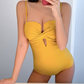 Soild Color One Piece Swimsuit