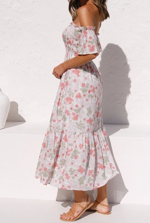 Floral Off The Shoulder Dress