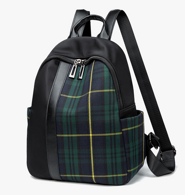 Checked Backpack
