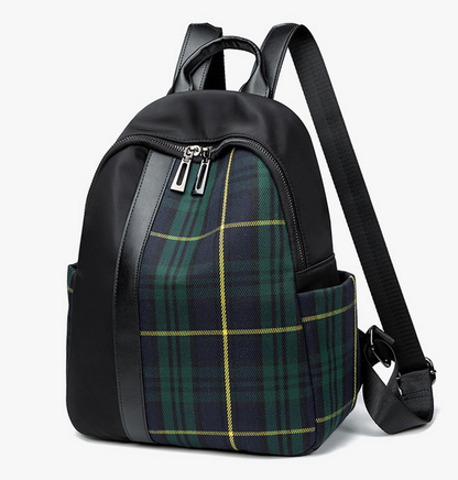 Checked Backpack
