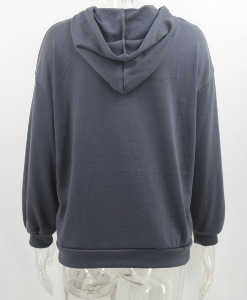 Letters Print Hoodies Sweatshirt