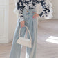 Floral Lace Splicing High Low Blouse