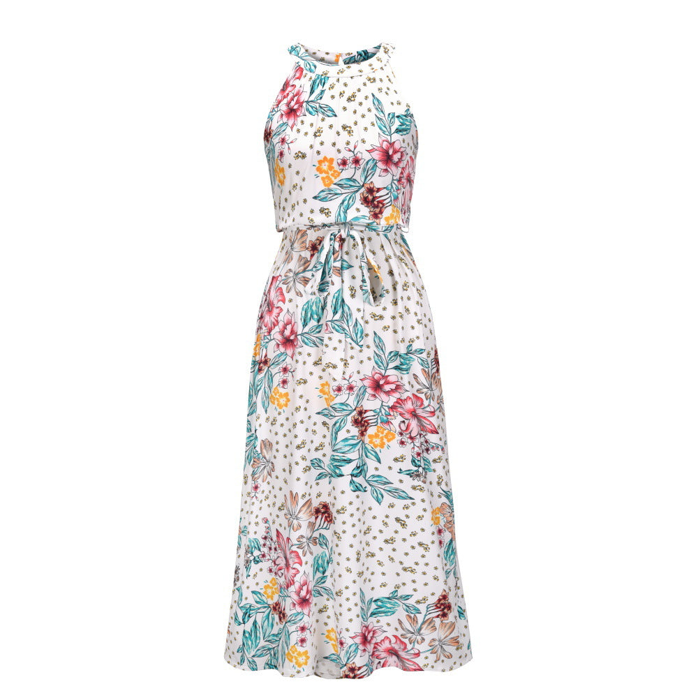 Floral Print Sleeveless Dress
