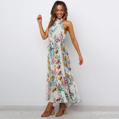 Floral Print Sleeveless Dress