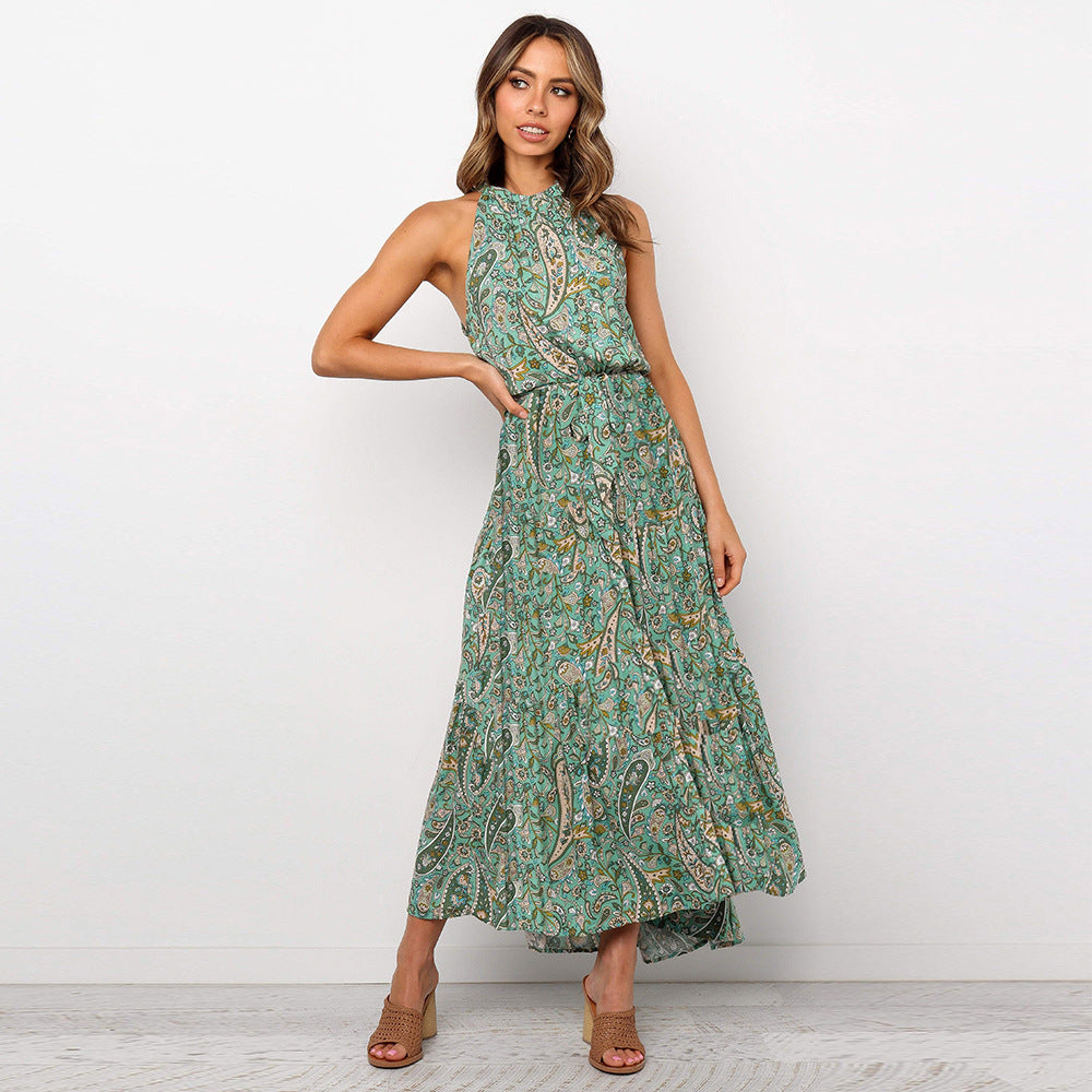 Floral Print Sleeveless Dress