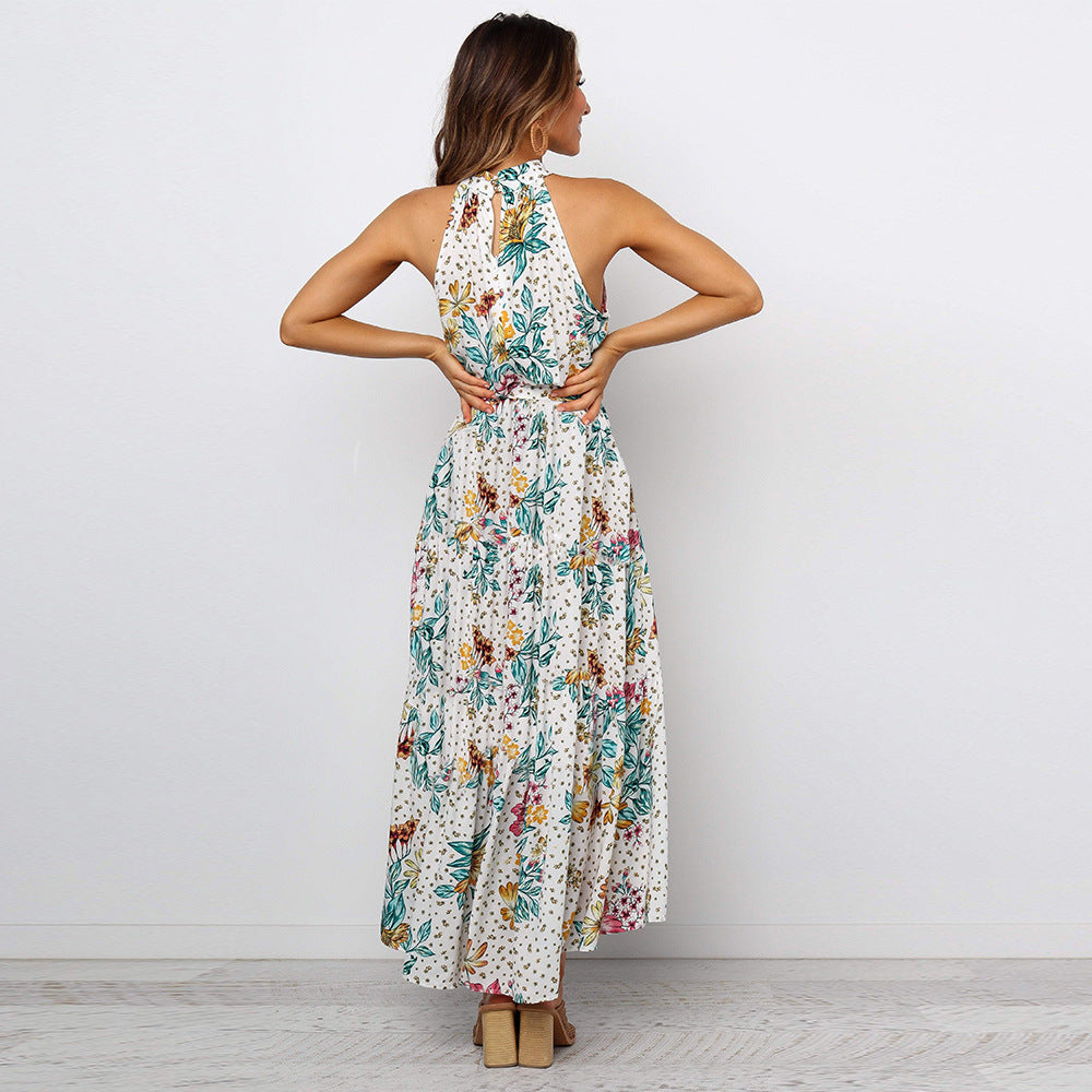 Floral Print Sleeveless Dress