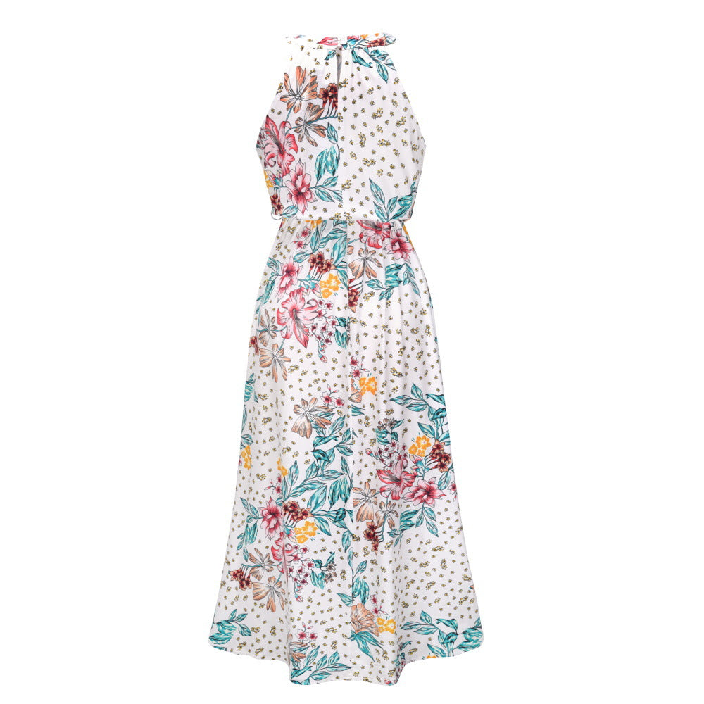 Floral Print Sleeveless Dress