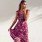 Floral Backless Maxi Dress