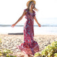 Floral Backless Maxi Dress