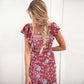 Floral Backless Maxi Dress