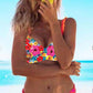 Floral Cross Bikini Set