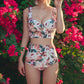 Floral High Waist Bikini Set