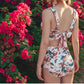 Floral High Waist Bikini Set