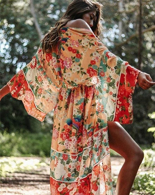 Floral Maxi Cover Up