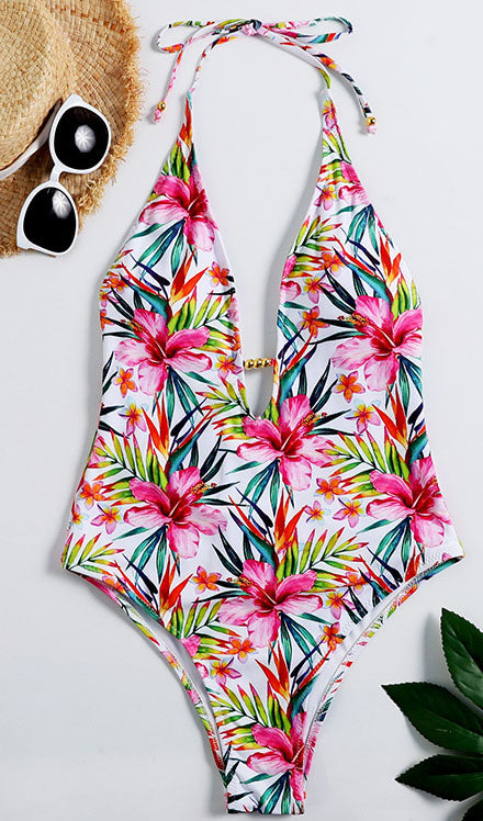 Floral One Piece Bikini