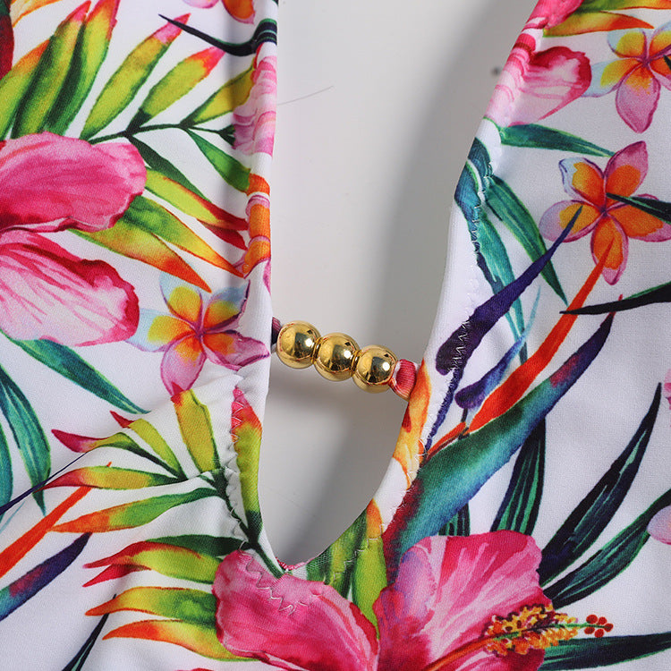 Floral One Piece Bikini