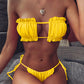 Folded Hollow Out Bikini Set