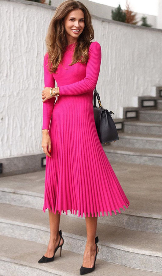 Folded Knit Dress