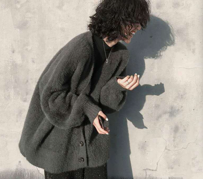 Front Buttons Knit Cardigan