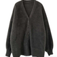 Front Buttons Knit Cardigan