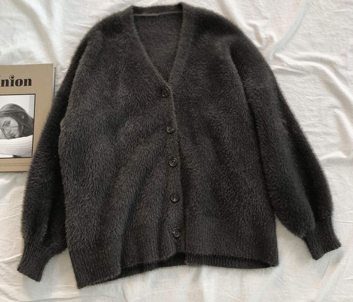Front Buttons Knit Cardigan