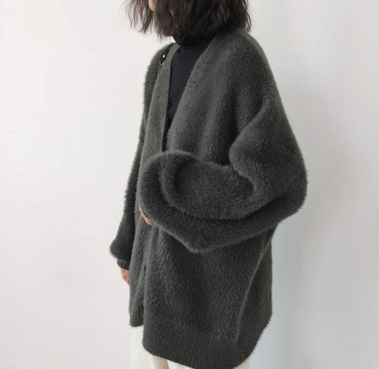 Front Buttons Knit Cardigan