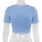 Front Buttons Knit Top
