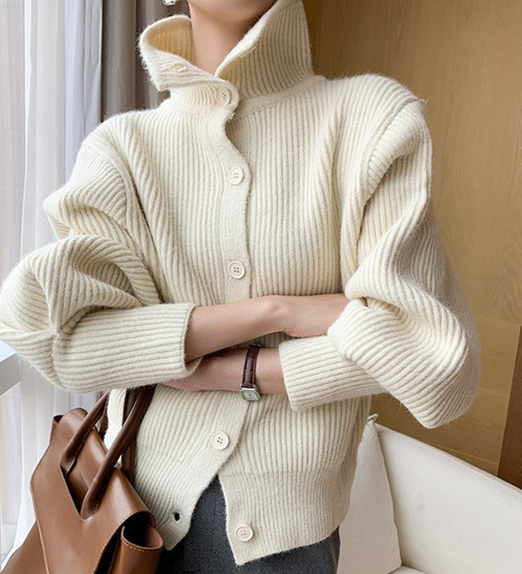 Front Buttons Sweater Cardigan