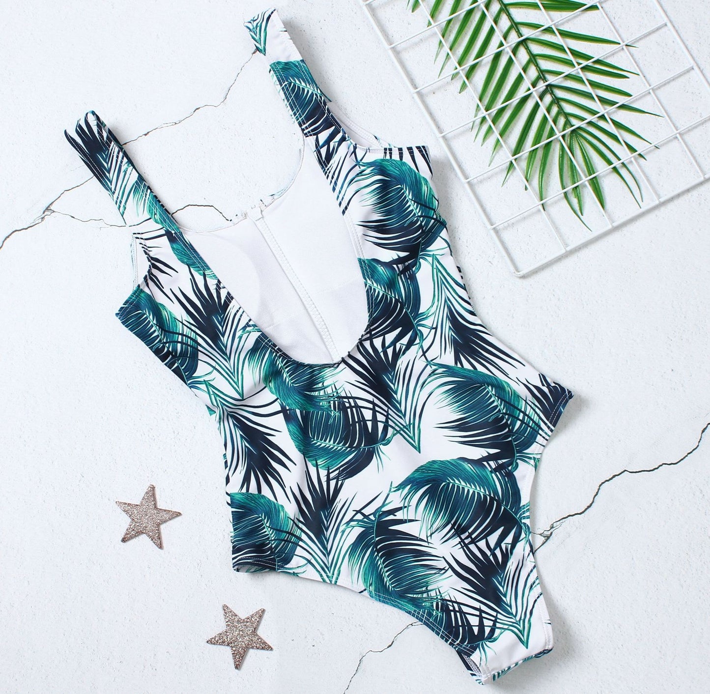 Front Zipper Bikini Set