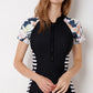 Front Zipper Black Swimsuit