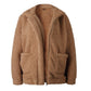 Front Zipper Woollen Coat