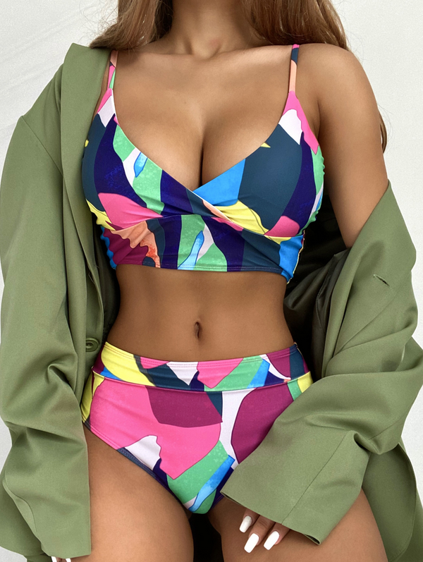 Geometric Printing Bikini Set