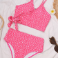 Floral High Waist Bikini Set