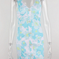 Flroal Sleeveless Bodycon Dress