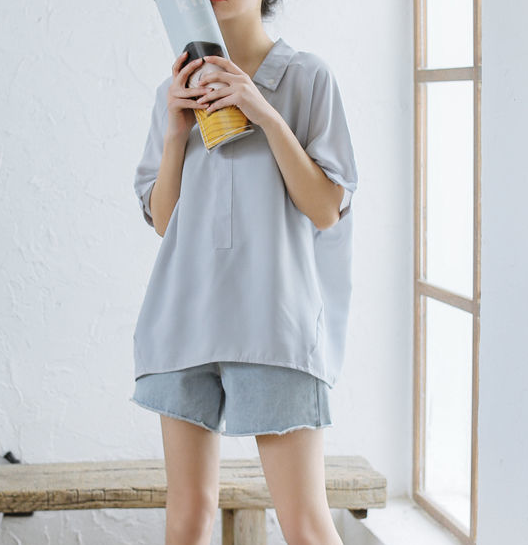 Chiffon V Neck Top