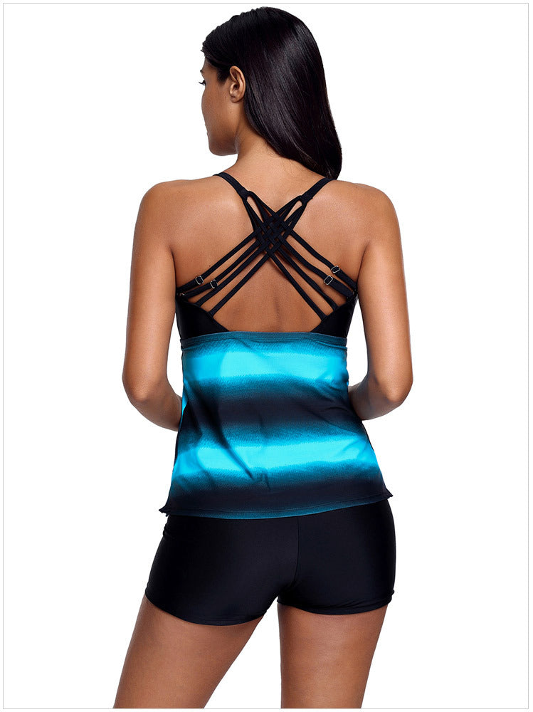 Gradient Color Bikini Set