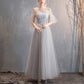 Gray Evening Party Dress