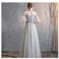 Gray Evening Party Dress