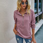 Front Zipper Solid Color Sweatshirt
