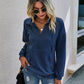 Front Zipper Solid Color Sweatshirt