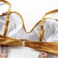 Grenadine Splicing Bikini Set