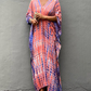 Colorful Slit Cover Up