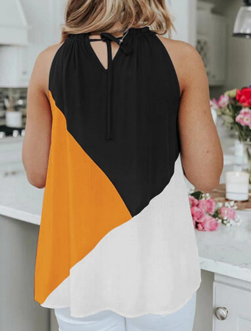 Halter Neck Chiffon Top